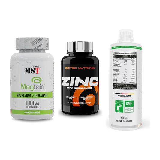 Ausdauer-Set: MST Magnesium + Scitec Zinc + MST L-Carnitine – alle enthaltenen Artikel