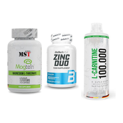 Ausdauer-Set: MST Magnesium + BioTech Zinc Duo + MST L-Carnitine – alle enthaltenen Artikel