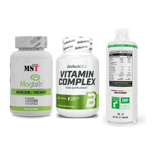 Ausdauer-Set: MST Magnesium + BioTech Vitamin + MST L-Carnitine – alle enthaltenen Artikel
