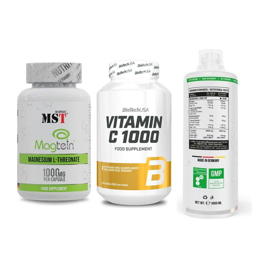 Ausdauer-Set: MST Magnesium + BioTech Vitamin + MST L-Carnitine – alle enthaltenen Artikel