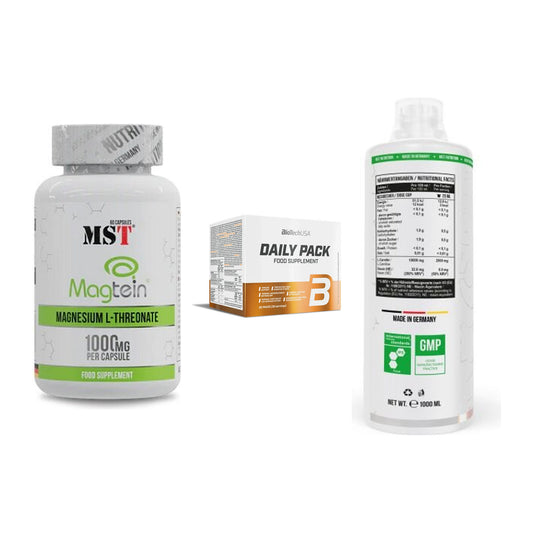 Ausdauer-Set: MST Magnesium + BioTech Daily + MST L-Carnitine – alle enthaltenen Artikel