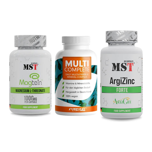 Ausdauer-Set: MST Magnesium + ProFuel MULTI + MST ArgiZinc – alle enthaltenen Artikel