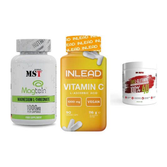 Ausdauer-Set: MST Magnesium + INLEAD Vitamin C + BPS-Pharma This – alle enthaltenen Artikel