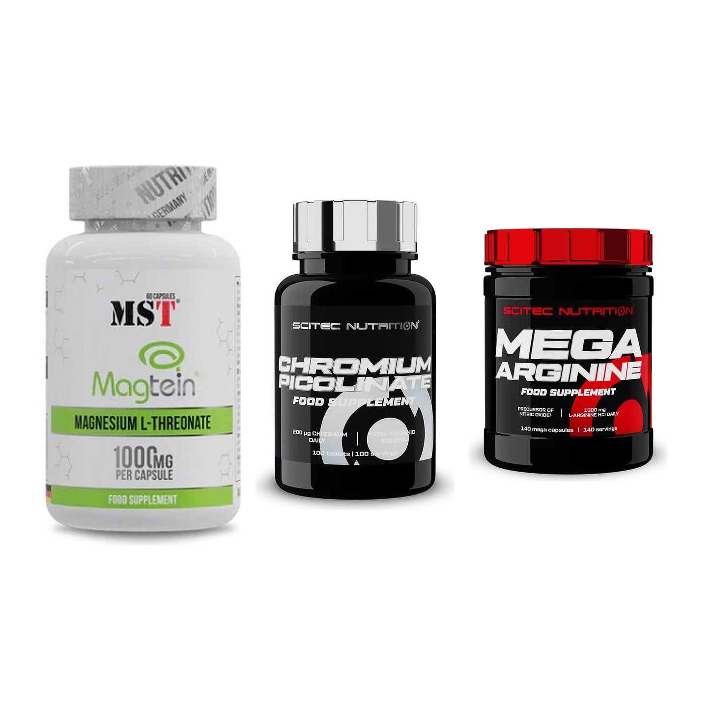 Ausdauer-Set: MST Magnesium + Scitec Chromium + Scitec Mega – alle enthaltenen Artikel