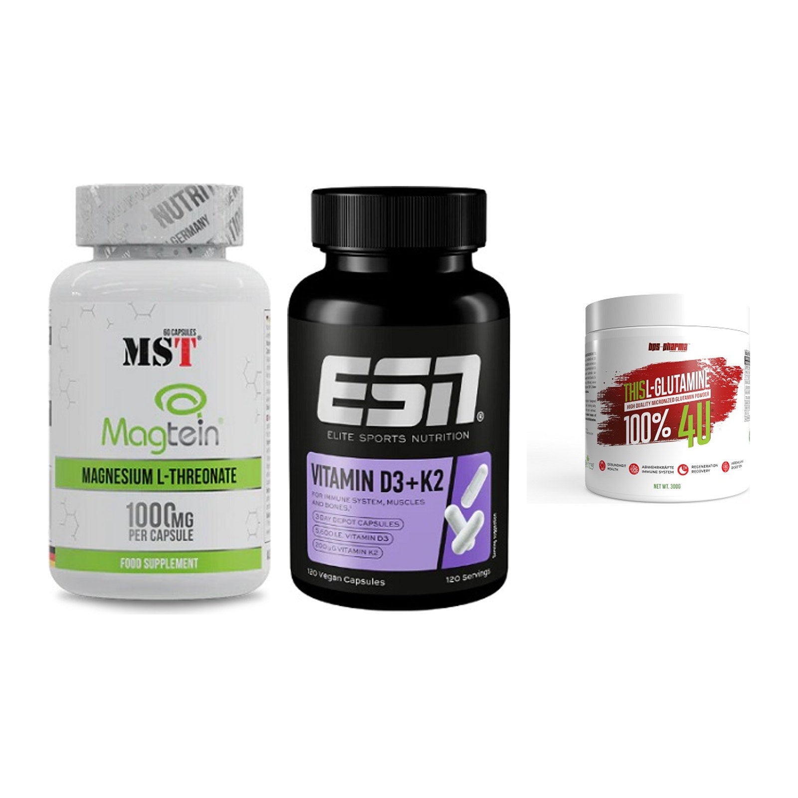 Ausdauer-Set: MST Magnesium + ESN Vitamin D3 + BPS-Pharma This – alle enthaltenen Artikel
