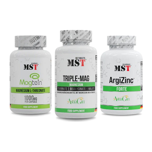 Ausdauer-Set: MST Magnesium + MST Tripple Mag + MST ArgiZinc – alle enthaltenen Artikel