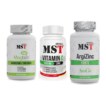 Ausdauer-Set: MST Magnesium + MST Vitamin C + MST ArgiZinc – alle enthaltenen Artikel