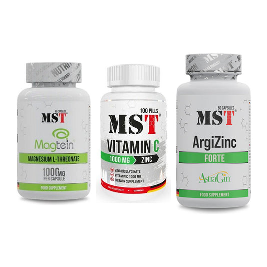 Ausdauer-Set: MST Magnesium + MST Vitamin C + MST ArgiZinc – alle enthaltenen Artikel