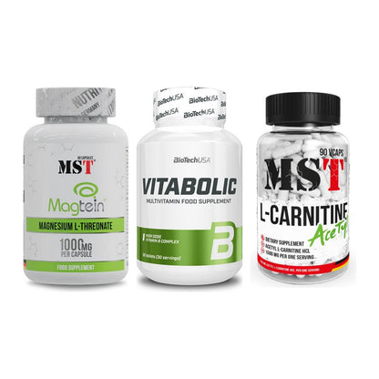 Ausdauer-Set: MST Magnesium + BioTech Vitaboli + MST L-Carnitine – alle enthaltenen Artikel