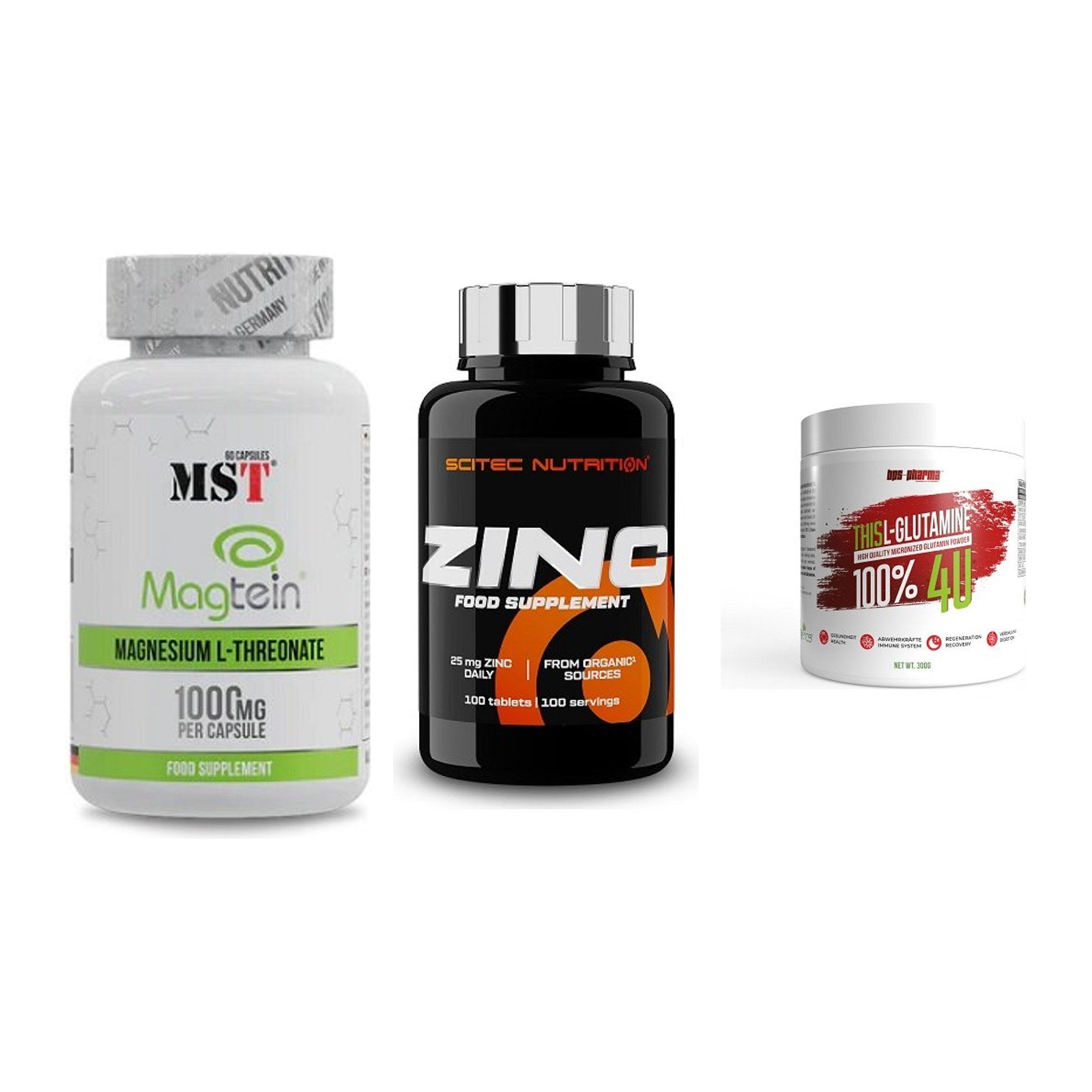 Ausdauer-Set: MST Magnesium + Scitec Zinc + BPS-Pharma This – alle enthaltenen Artikel