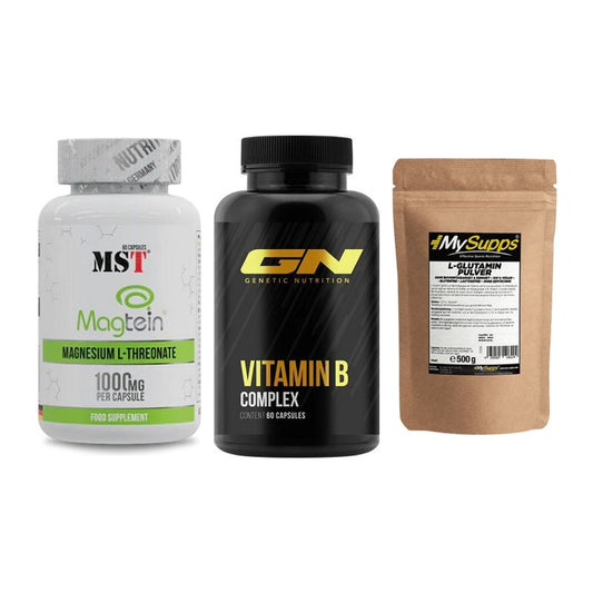 Ausdauer-Set: MST Magnesium + GN Vitamin + MySupps Glutamin – alle enthaltenen Artikel