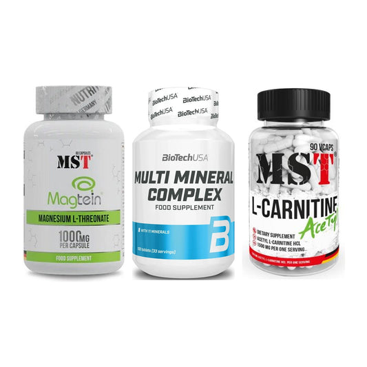 Ausdauer-Set: MST Magnesium + BioTech Multi + MST L-Carnitine – alle enthaltenen Artikel