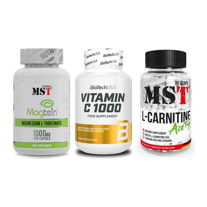 Ausdauer-Set: MST Magnesium + BioTech Vitamin + MST L-Carnitine – alle enthaltenen Artikel