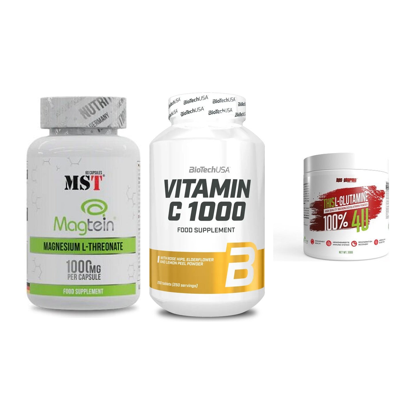 Ausdauer-Set: MST Magnesium + BioTech Vitamin + BPS-Pharma This – alle enthaltenen Artikel