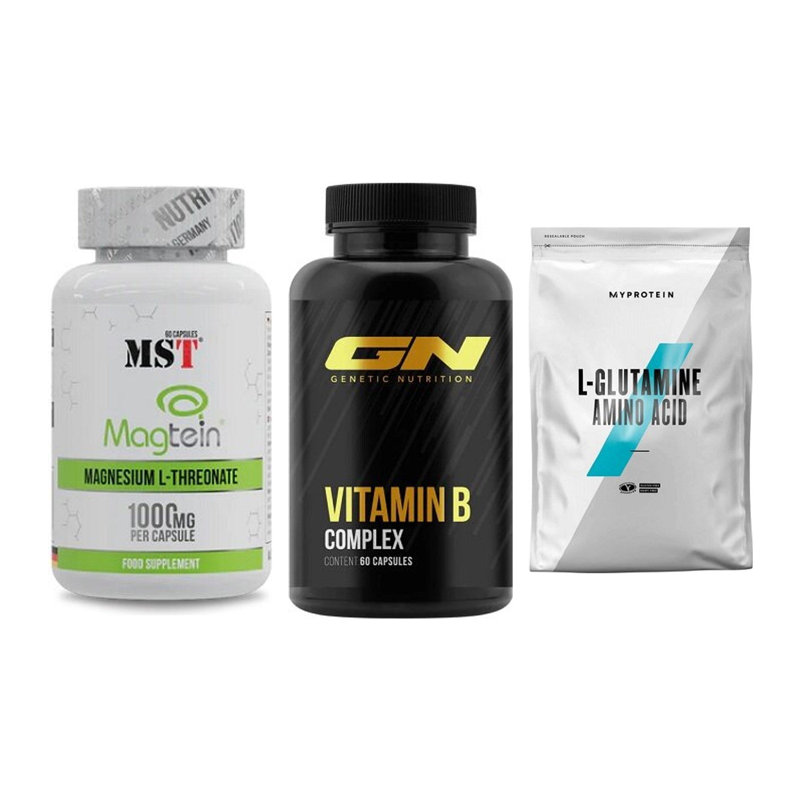 Ausdauer-Set: MST Magnesium + GN Vitamin + MyProtein – alle enthaltenen Artikel