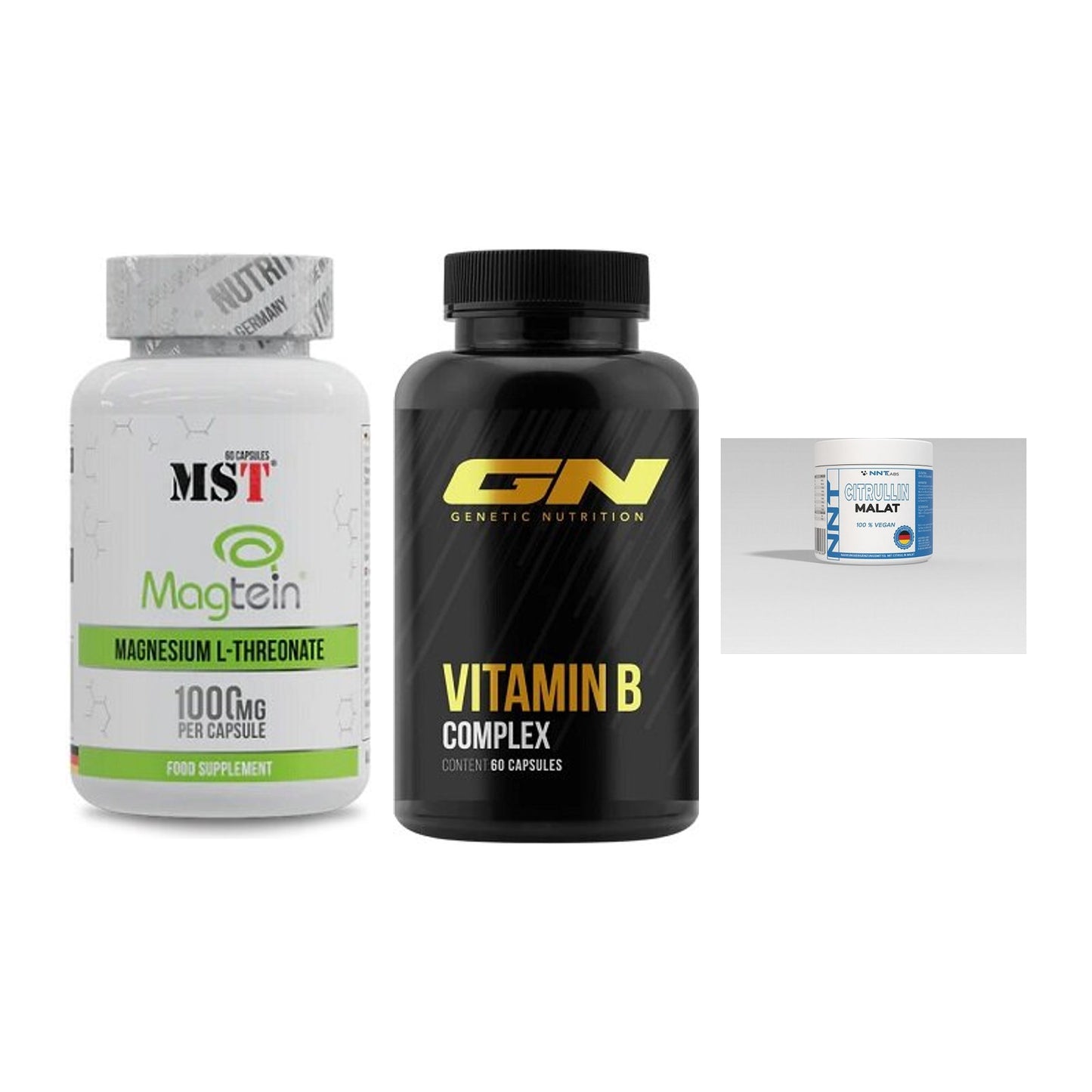 Ausdauer-Set: MST Magnesium + GN Vitamin + NNT Citrullin – alle enthaltenen Artikel