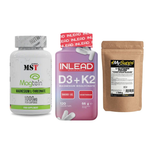 Ausdauer-Set: MST Magnesium + INLEAD Vitamin + MySupps Glutamin – alle enthaltenen Artikel