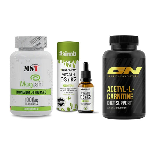 Ausdauer-Set: MST Magnesium + Sinob Vitamin D3 + GN Acetyl – alle enthaltenen Artikel