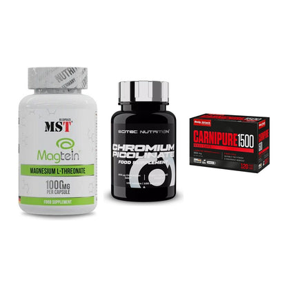 Ausdauer-Set: MST Magnesium + Scitec Chromium + Body Attack – alle enthaltenen Artikel