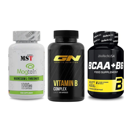 Ausdauer-Set: MST Magnesium + GN Vitamin + BioTech BCAA+B6 – alle enthaltenen Artikel