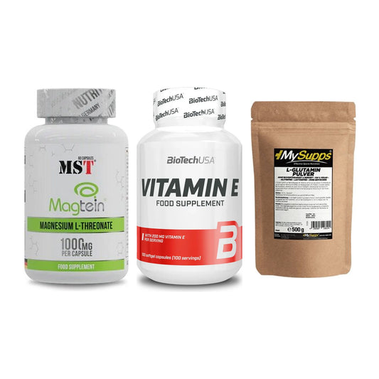 Ausdauer-Set: MST Magnesium + BioTech Vitamin + MySupps Glutamin – alle enthaltenen Artikel