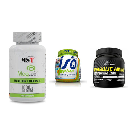 Ausdauer-Set: MST Magnesium + Olimp Iso Plus + Olimp Anabolic – alle enthaltenen Artikel