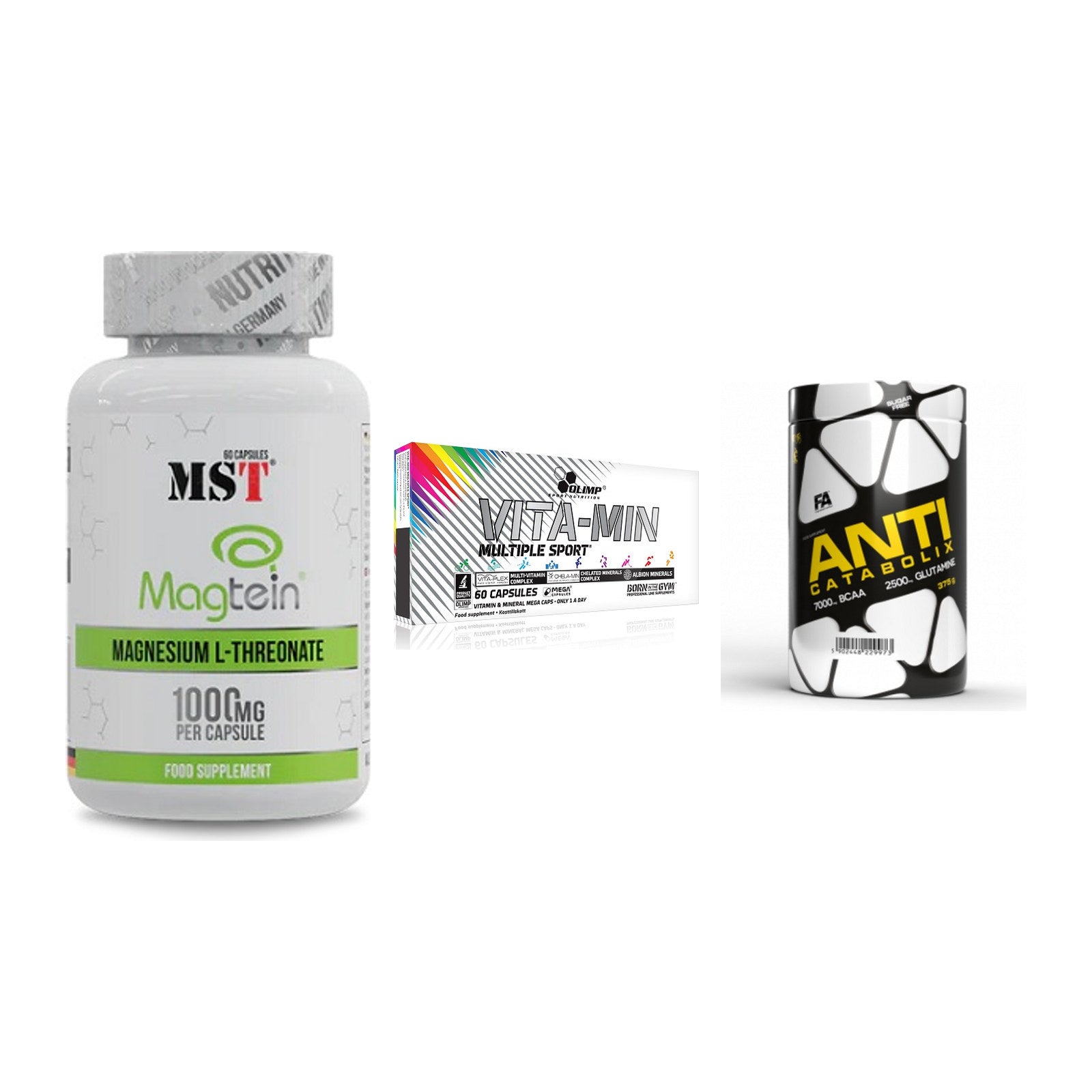 Ausdauer-Set: MST Magnesium + Olimp Vita-Min + FA Nutrition – alle enthaltenen Artikel