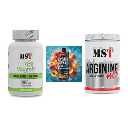 Ausdauer-Set: MST Magnesium + Body Attack + MST Arginine HCL – alle enthaltenen Artikel