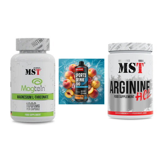 Ausdauer-Set: MST Magnesium + Body Attack + MST Arginine HCL – alle enthaltenen Artikel