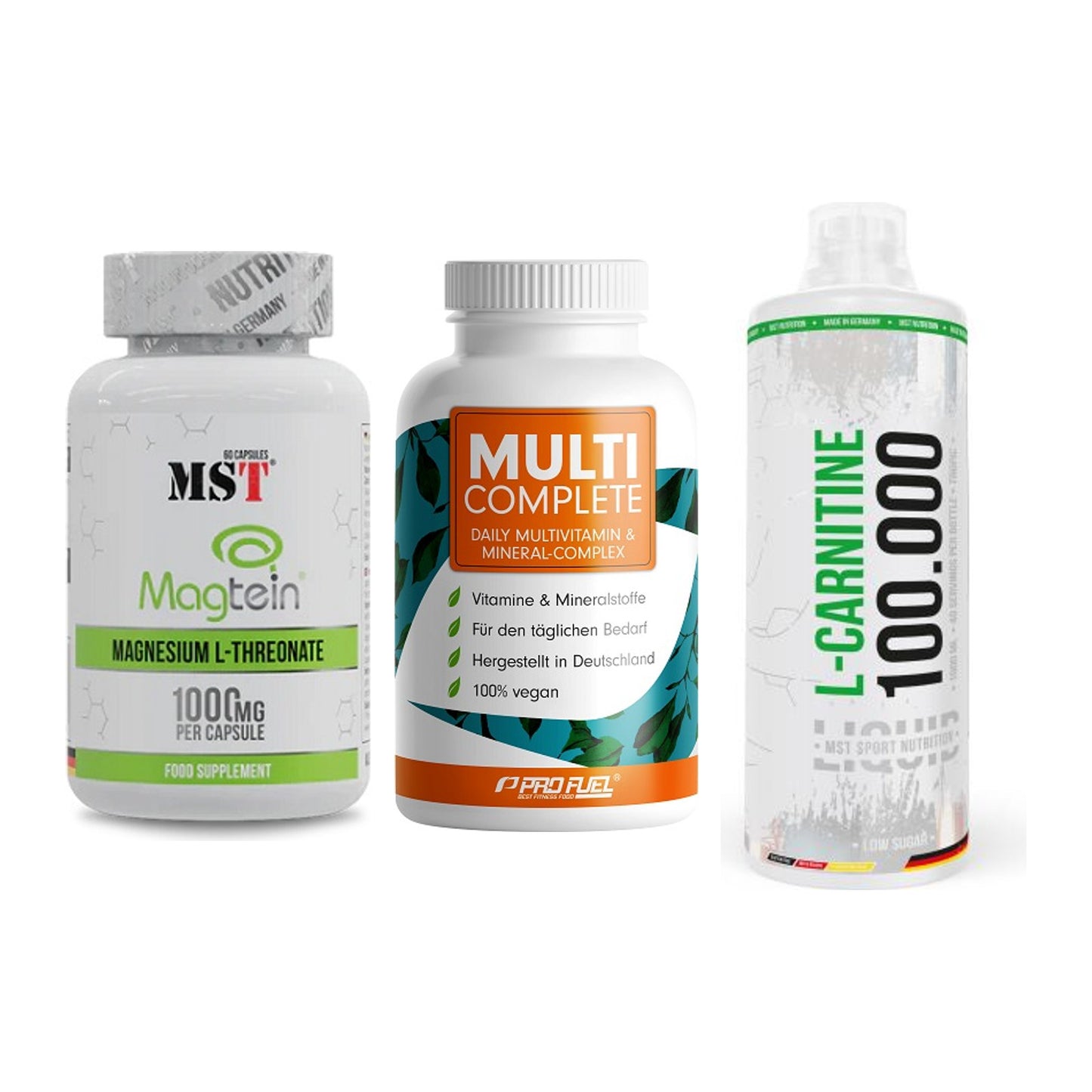 Ausdauer-Set: MST Magnesium + ProFuel MULTI + MST L-Carnitine – alle enthaltenen Artikel