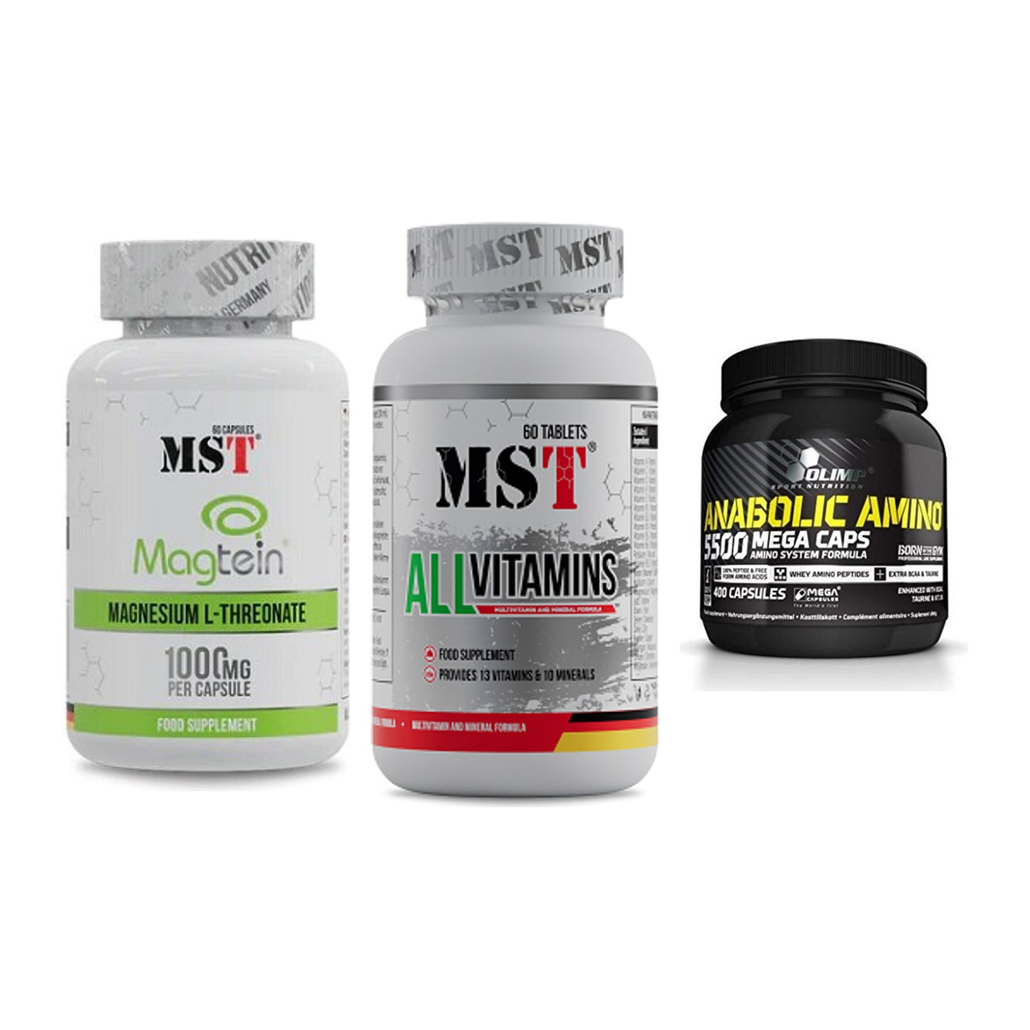 Ausdauer-Set: MST Magnesium + MST All Vitamins + Olimp Anabolic – alle enthaltenen Artikel