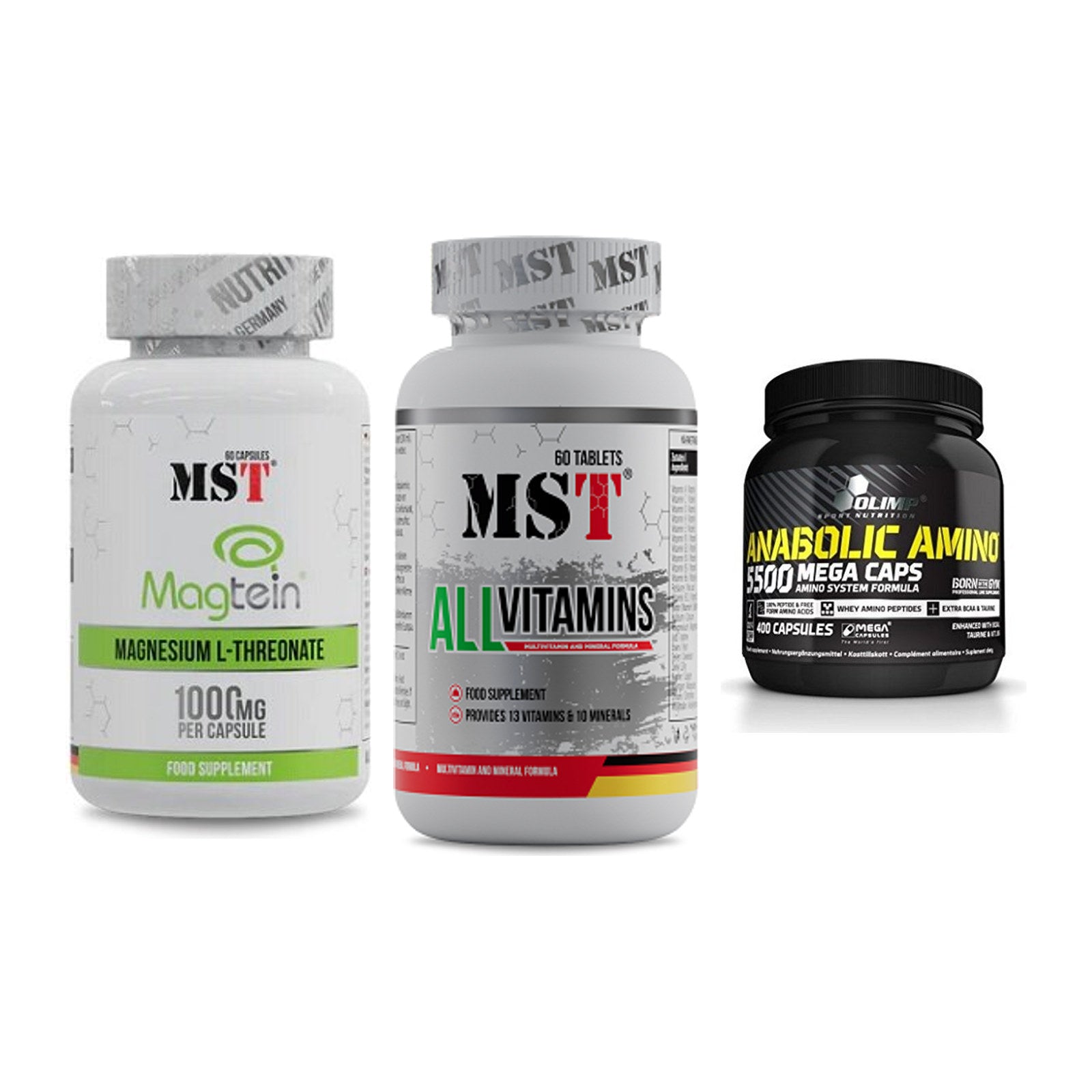 Ausdauer-Set: MST Magnesium + MST All Vitamins + Olimp Anabolic – alle enthaltenen Artikel