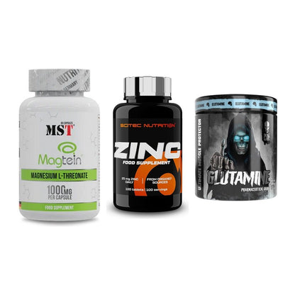 Ausdauer-Set: MST Magnesium + Scitec Zinc + Skull Labs – alle enthaltenen Artikel
