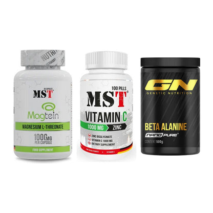 Ausdauer-Set: MST Magnesium + MST Vitamin C + GN Nano Beta – alle enthaltenen Artikel