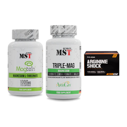 Ausdauer-Set: MST Magnesium + MST Tripple Mag + Body Attack – alle enthaltenen Artikel