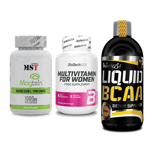 Ausdauer-Set: MST Magnesium + BioTech Multivit + BioTech Liquid – alle enthaltenen Artikel