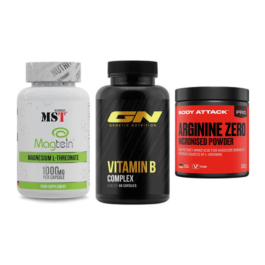 Ausdauer-Set: MST Magnesium + GN Vitamin + Body Attack 100 – alle enthaltenen Artikel
