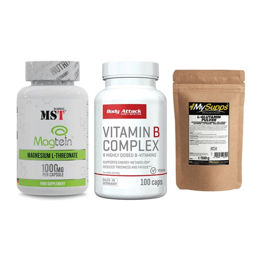 Ausdauer-Set: MST Magnesium + Body Attack + MySupps Glutamin – alle enthaltenen Artikel