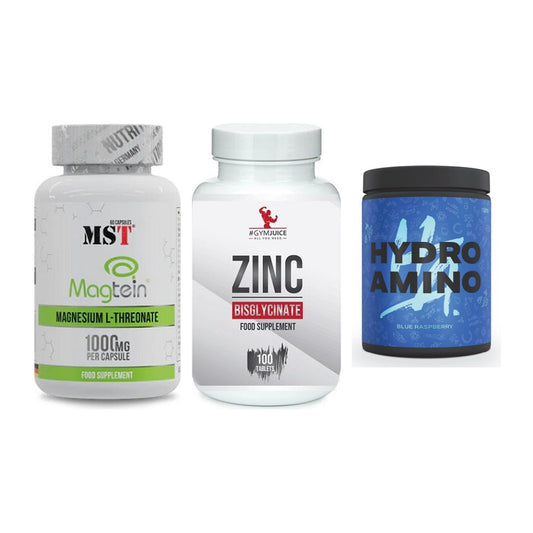 Ausdauer-Set: MST Magnesium + #GYMJUICE ZINC + Nanosupps Hydro – alle enthaltenen Artikel