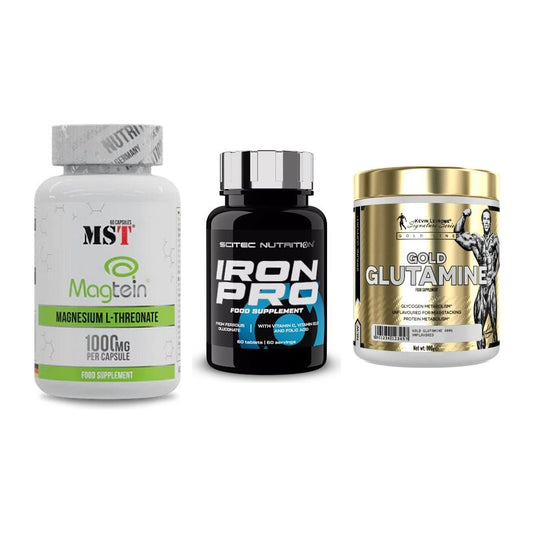 Ausdauer-Set: MST Magnesium + Scitec Iron Pro + Kevin Levrone – alle enthaltenen Artikel