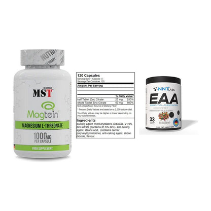 Ausdauer-Set: MST Magnesium + GN Zinc Citrate + NNT EAA – alle enthaltenen Artikel