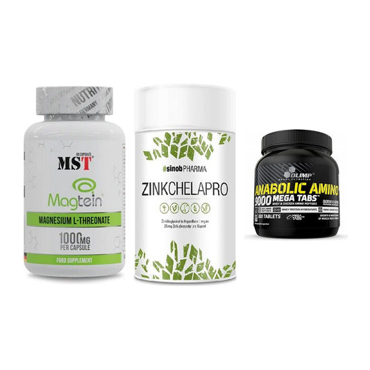 Ausdauer-Set: MST Magnesium + Sinob Zink + Olimp Anabolic – alle enthaltenen Artikel