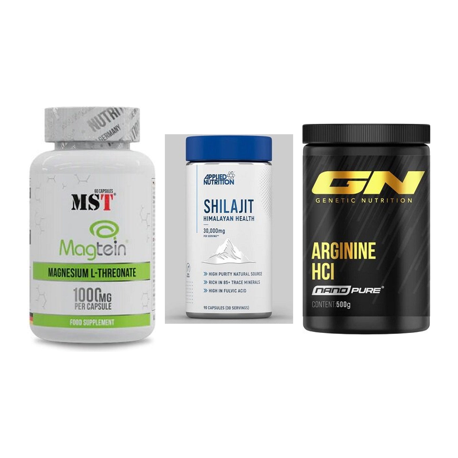Ausdauer-Set: MST Magnesium + Applied Nutritio + GN Arginine HCL – alle enthaltenen Artikel