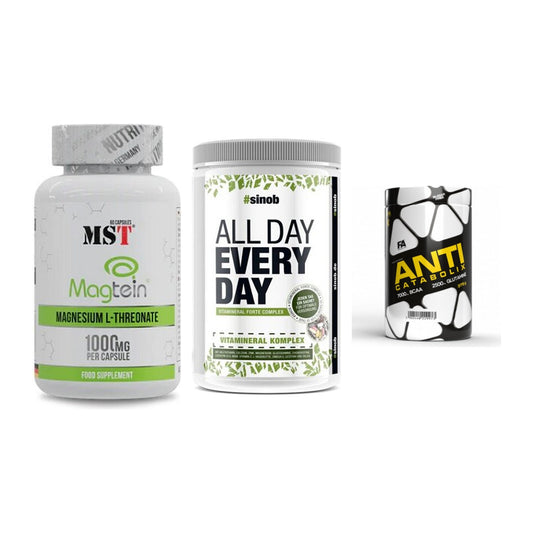 Ausdauer-Set: MST Magnesium + Sinob All Day + FA Nutrition – alle enthaltenen Artikel