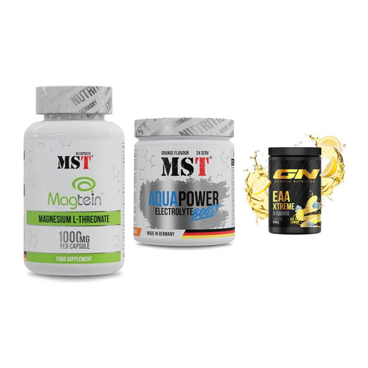 Ausdauer-Set: MST Magnesium + MST Aqua Power + GN EAA Xtreme – alle enthaltenen Artikel