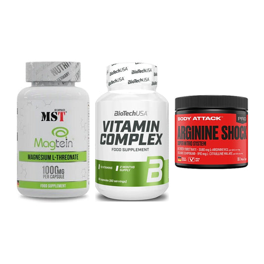 Ausdauer-Set: MST Magnesium + BioTech Vitamin + Body Attack – alle enthaltenen Artikel