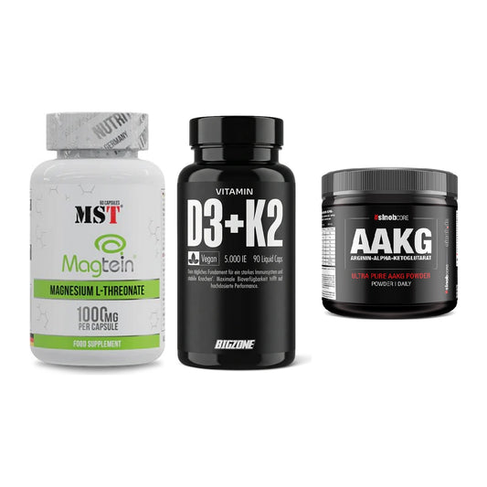 Ausdauer-Set: MST Magnesium + Big Zone Vitamin + Sinob Core – alle enthaltenen Artikel