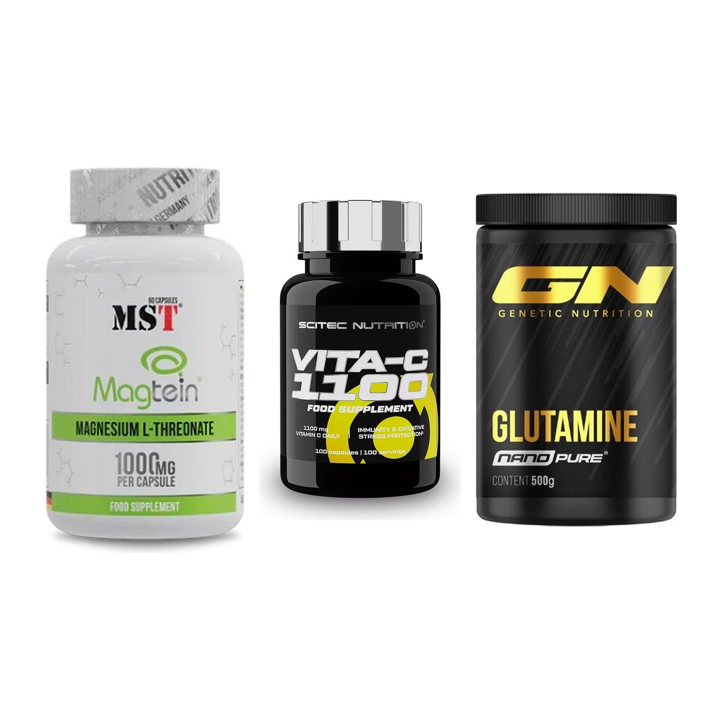 Ausdauer-Set: MST Magnesium + Scitec Vitamin C + GN Nano Pure – alle enthaltenen Artikel