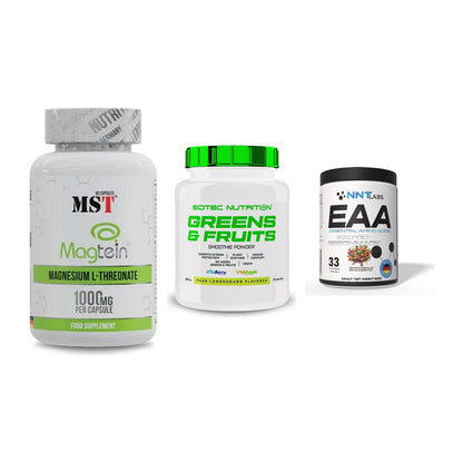 Ausdauer-Set: MST Magnesium + Scitec Greens + NNT EAA – alle enthaltenen Artikel