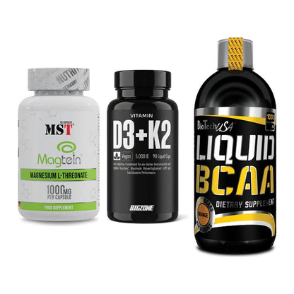 Ausdauer-Set: MST Magnesium + Big Zone Vitamin + BioTech Liquid – alle enthaltenen Artikel